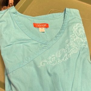 Orange Standard Scrub Top 2X